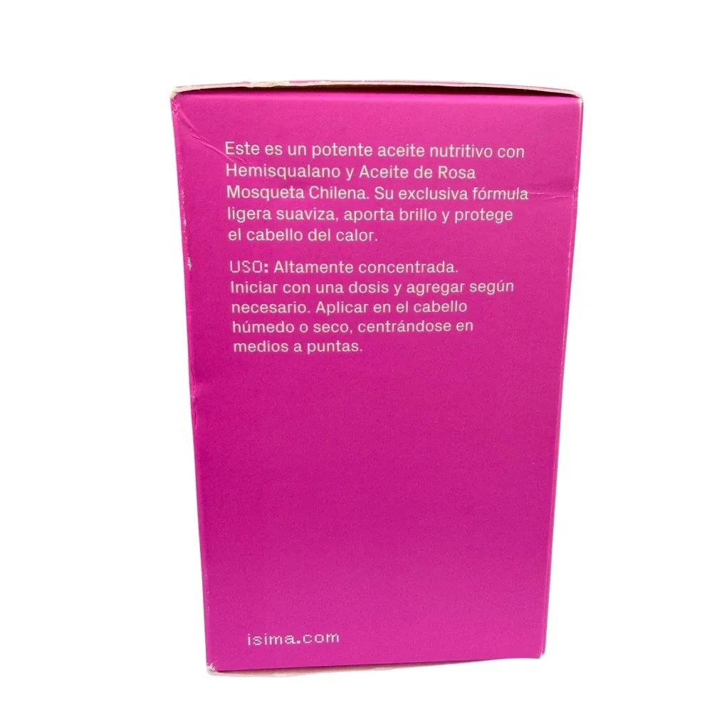 Isima Delicia Reparative Hair Oil 1.7 fl oz Hemisqualane Chilean Rosehip Oil NEW